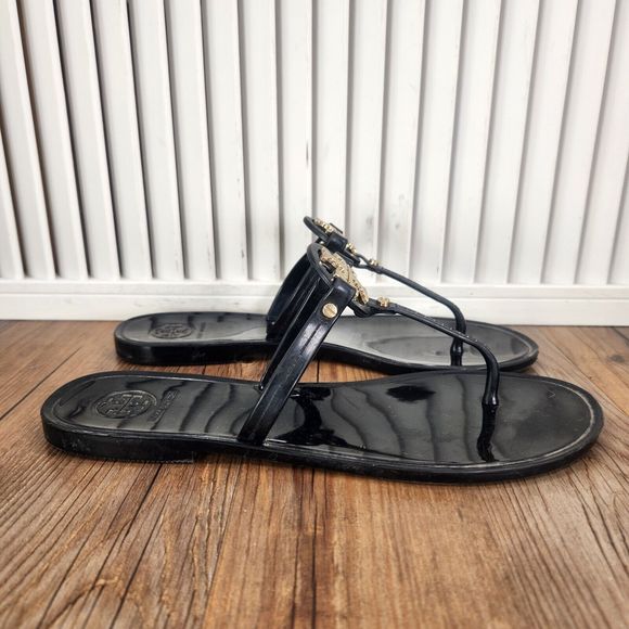 Tory Burch Shoes - Tory Burch Mini Miller Sandals Womens Size 7 Black Jelly Fashion City Flip Flops